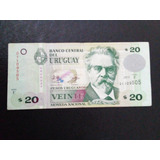 Cédula Uruguai De 20 Pesos De