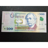 Cédula Uruguai De 500 Pesos De 2014 Letra E Lote 983