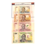 Cedulas Angola De 200 A 2000 Kwanza Série Completa Fe