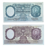 Cédulas Argentina 500 Pesos 1964 E
