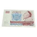 Cedulas Suécia 100 Kronor 1980 85 Sob ref 54