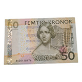 Cedulas Suécia 50 Kronor 2008 Sob Fé