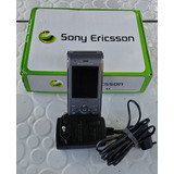 Celular Antigo Sony Ericsson W595 Cinza Desbloqueado