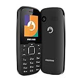 Celular Feature Phone Positivo P26 Tela 1 8 2G Dual SIM Câmera Traseira QVGA 32MB RAM 32MB Armazenamento Bluetooth Rádio FM Preto
