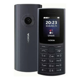 Celular Nokia 110 4g 2 Chip Azul Idoso Simples Com Rádio Fm 
