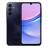 Celular Samsung Galaxy A15 Tela Infinita Super Amoled De 6 5 E 90hz 128gb 4gb Processador Mediatek Câmera Tripla Traseira De Até 50mp Selfie De 13 Mp Dual Chip Azul Escuro