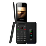 Celular Simples Para Idosos Multilaser Flip Vita 4g Teclas Grandes Rádio Fm Som Alto Desbloqueado