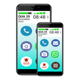 Celular Vovófone 16gb Icones Grandes Zap Botão Sos Positivo