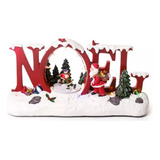 Cenário Natal Com Movimento E Som Rinque Papai Noel Árvore