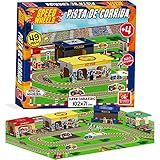 Cenário Temático Playset Pista De Corrida Speed 49 Peças Brincadeira De Criança Multicor