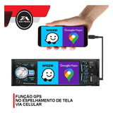 Central Multimídia 1 Din Radio Mp4 Bt Câmera De Ré Brinde
