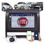 Central Multimídia 2 Din Mp5 Fiat Palio Siena Câmera Moldura