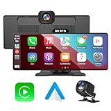 Central Multimídia Automotiva Apple Carplay Android Auto De 10 26 Polegadas Tela Touch IPS Câmera DVR Dash Cam 1080p Wi Fi 2 4G 5G Navegação GPS Espelho Bluetooth FM AUX Siri