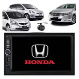 Central Multimidia Honda Fit City Mp5 Espelha Moldura Câmera