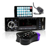 Central Multimídia Rádio 1 Din Buetooth Mp5 E Câmera De Ré