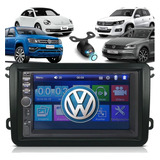 Central Multimídia Tela 7pol Mp5 Vw G7 Moldura Câmera De Ré
