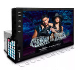 Central Multimídia Universal Mp5 Bt 1 Din 7 Pol Espelha Dvd