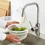 Centrífuga Seca Salada Grande Manual Folhas E Verduras Fácil De Usar