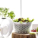 Centrífuga Seca Saladas Elite Giratório Branco 3 5L Com Tampa E Manivela