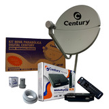 Century B7 Kit Completo Antena Ku 60cm Com Receptor Midiabox