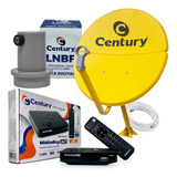 Century Kit Completo Com Midiabox B7 Lnb 5g De 60 Cm Antena Amarela