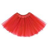 Century Star Saia Tutu De Tule Para Meninas Princesa Tutu Para Bebês Crianças Natal Aniversário 3 8 Anos Vermelho 3 8 Years
