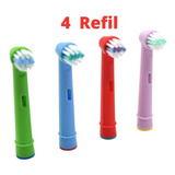 Cepillo De Dientes Generica Oral B Eletrica Oral B Braun Refil Giratorio Medio X 4 Unidades