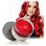 Cera Colorida Para Cabelo Lavável Mofajang Pronta Tom Vermelho