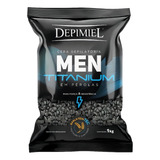 Cera Depilatória Masculina Pérolas Men Titanium 1kg Depimiel