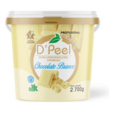 Cera Depilatória Morna Natural Chocolate Branco Balde 2 700g