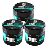 Cera Modeladora Shine Wax Big Barber 150g Fixadora Kit 3 Und