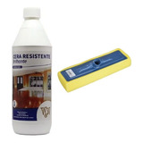 Cera Piso Madeira Brilhante Resistente 1l W w Aplicador