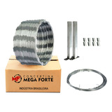 Cerca Concertina 45cm 05 Metros Kit Completo Mf 77
