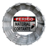 Cerca Concertina Arame Segurança P Muro Rolo 10m 45cm