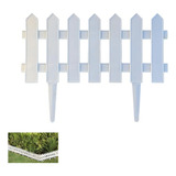 Cerca Decorativa De Jardim Branco 6 Kits De 12 Cercas