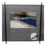Cerca Removível Piscina Haste Preta Base Reforçada Procerp