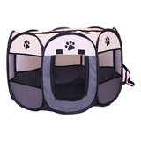 Cercadinho Cachorro Gato Filhote Grande Chiqueirinho Pet Gg Cor Cinza