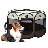 Cercadinho Casinha Portátil Dobrável Pets Cães Gatos Grande