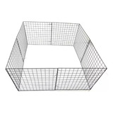 Cercadinho Móvel Pet Cachorro Gato Preto 60x60 Cm 8 Telas
