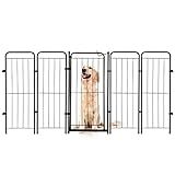 Cercado Cachorro Caes Grande Portao 4 Modulos 200x98cm Cor Preto
