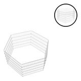 Cercado Cercadinho Cachorro Pet Canil 6 Partes Telas Pequeno Cor Branco