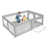 Cercado Grade Tela De Proteção Portão Bebe Infantil Criança4
