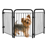 Cercado Para Cachorro Portátil Delimitador Pet Preto