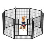 Cercado Para Cães Pet Cachorro Portátil 8 Partes Articulado