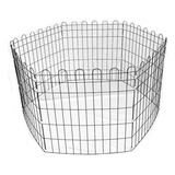 Cercado Pet Cercadinho Grade Cachorro 6 Telas Móvel 53cm Alt Cor Preto Metal Pet