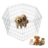 Cercado Pet Cercadinho Grade Cachorro 6 Telas Móvel