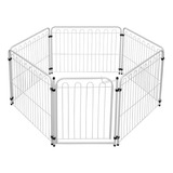 Cercado Portátil 5 Módulos 82 Cm Portão Pet Cachorro 4m