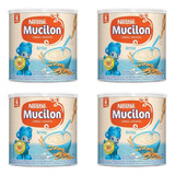 Cereais Infantil Nestlé Mucilon Arroz Lata 400g Kit 4 Un