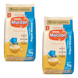 Cereal Infantil Mucilon Arroz E Aveia 1 Kg Kit Com 2 Pacotes