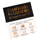Certificado De Garantia Para Acessórios 50 Unidades